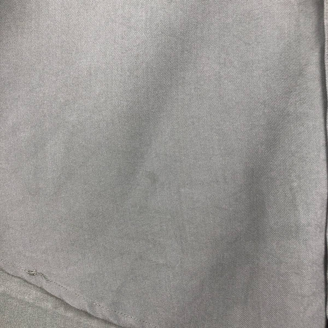 Ralph Lauren CHAPS short-sleeved button-down shirt, men's size M Rayon Khaki type sage green Vintage Second Hand