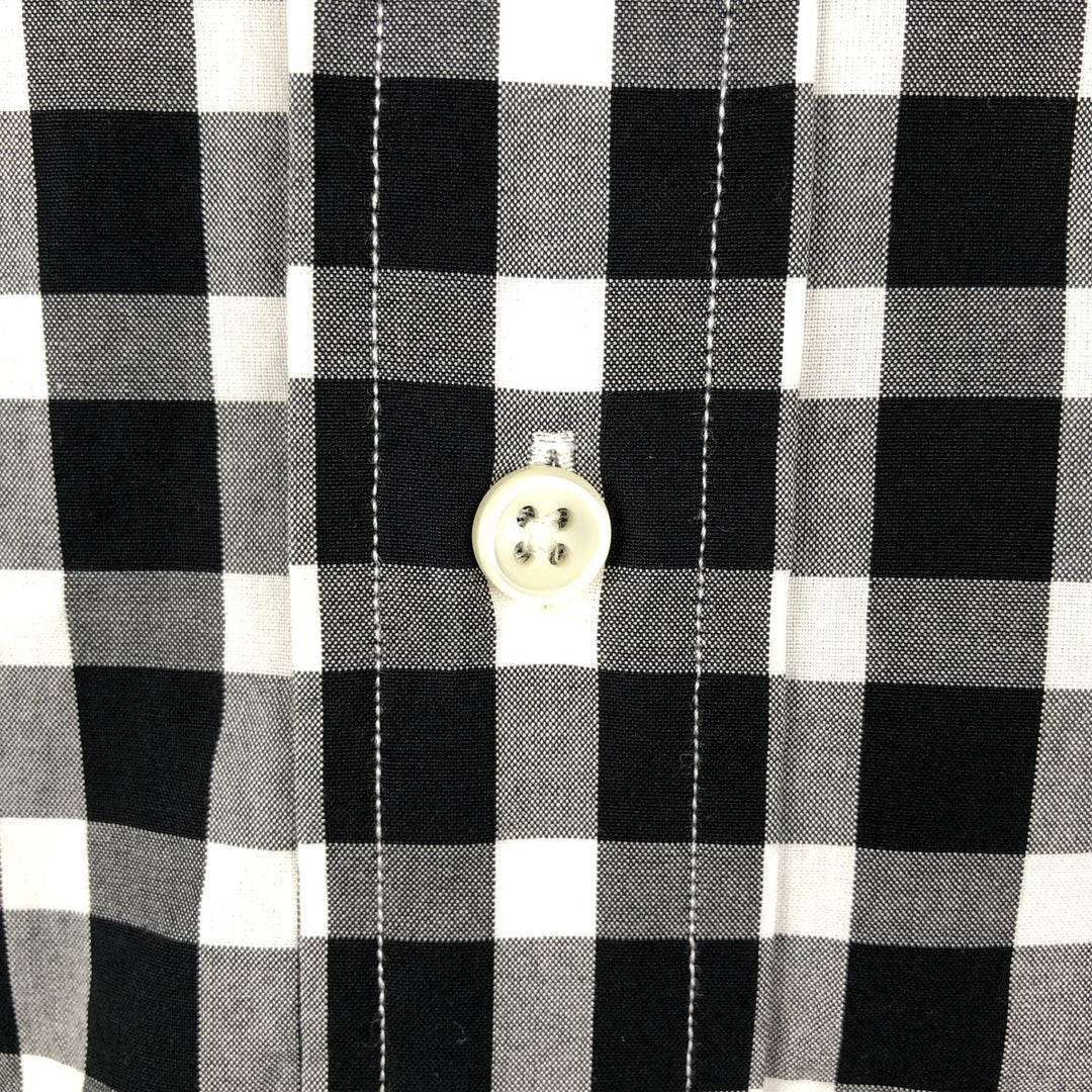 Ralph Lauren CUSTOM FIT short sleeve button down check shirt men's XXL cotton black type Vintage Second Hand