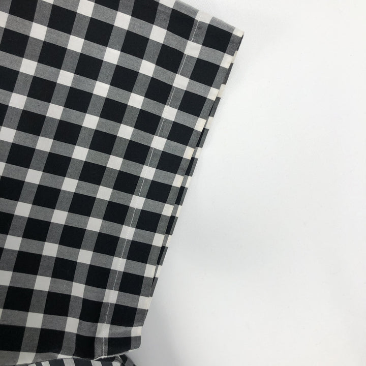 Ralph Lauren CUSTOM FIT short sleeve button down check shirt men's XXL cotton black type Vintage Second Hand