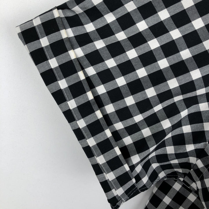 Ralph Lauren CUSTOM FIT short sleeve button down check shirt men's XXL cotton black type Vintage Second Hand