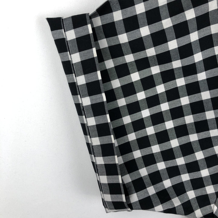 Ralph Lauren CUSTOM FIT short sleeve button down check shirt men's XXL cotton black type Vintage Second Hand
