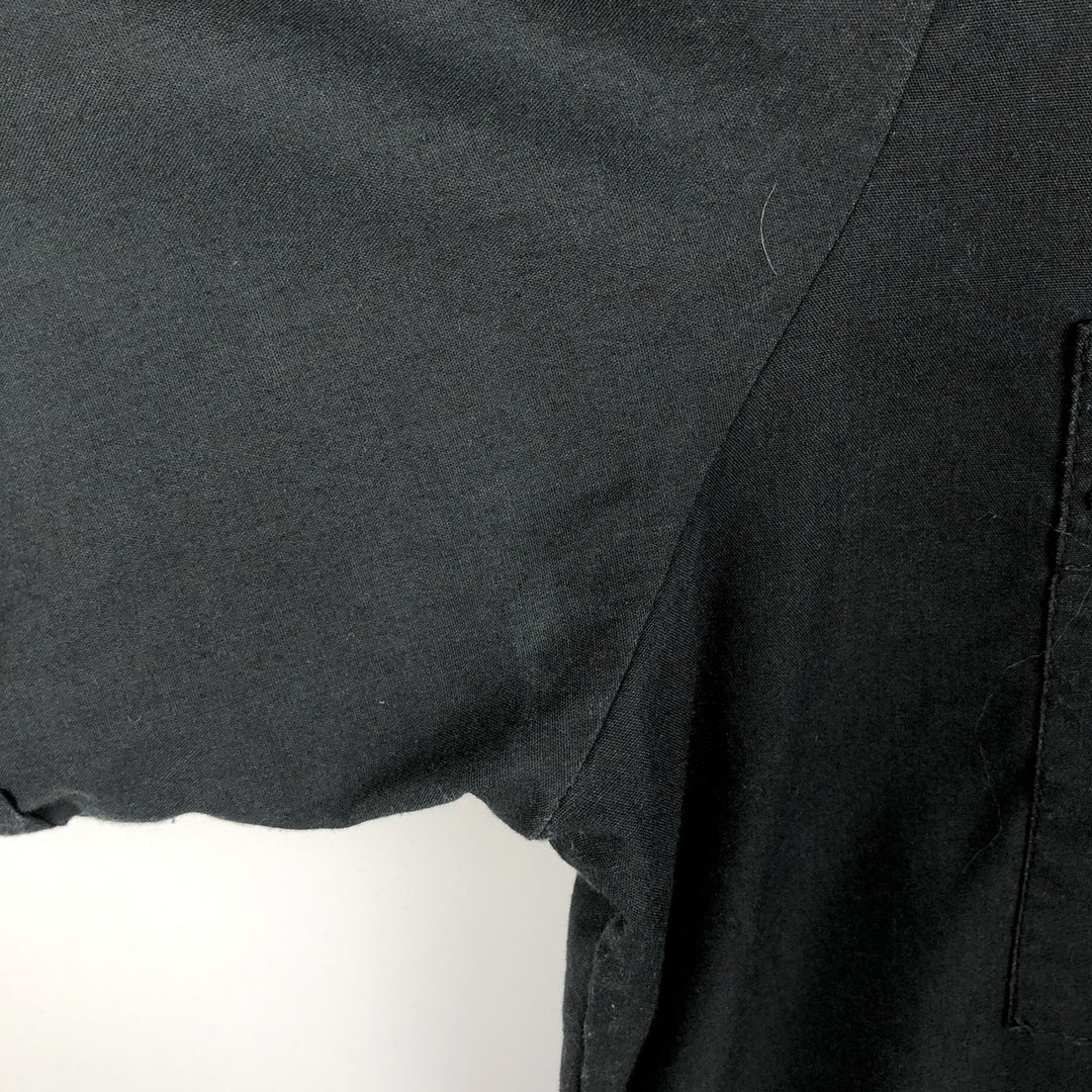 D'Accord Short-Sleeve Mexican Shirt, Cuban Shirt, Box Shirt, Men's Size L (approx.) polyester black type Vintage Second Hand