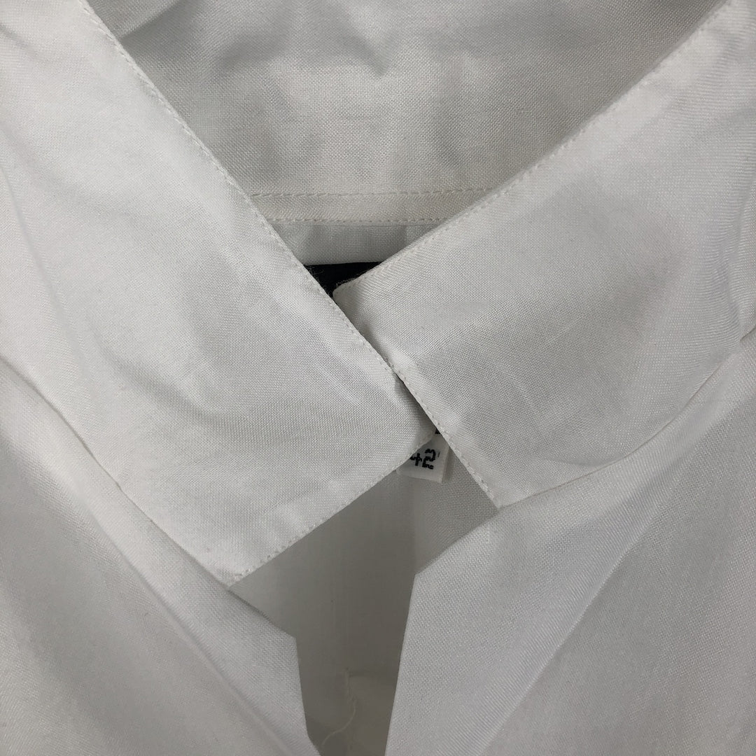 Yucateca Short-Sleeve Open-Collar Mexican Shirt, Cuban Shirt, Boxy Shirt, Men's Size M (Equivalent), Vintage polyester white type Vintage Second Hand