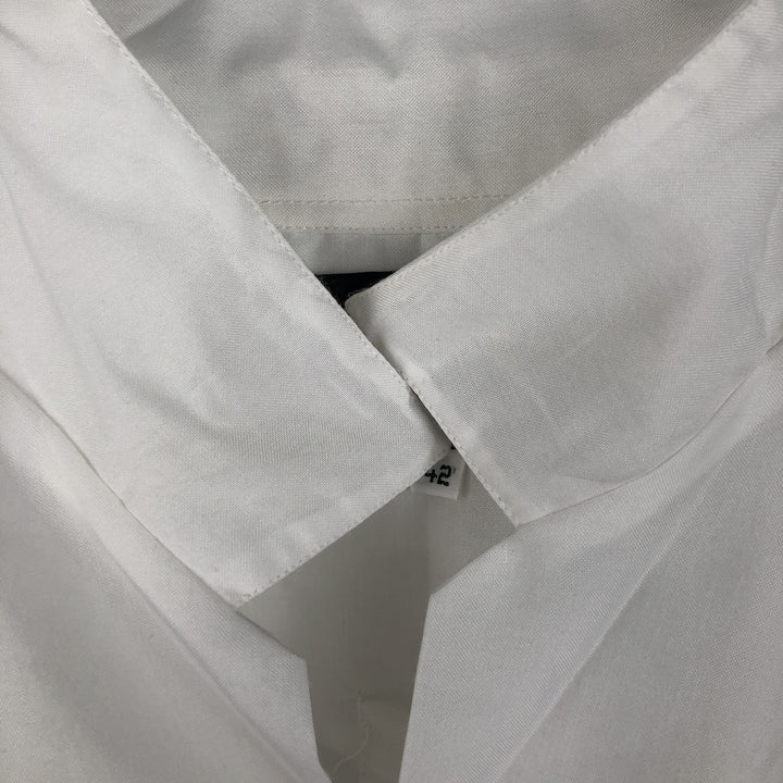 Yucateca Short-Sleeve Open-Collar Mexican Shirt, Cuban Shirt, Boxy Shirt, Men's Size M (Equivalent), Vintage polyester white type Vintage Second Hand
