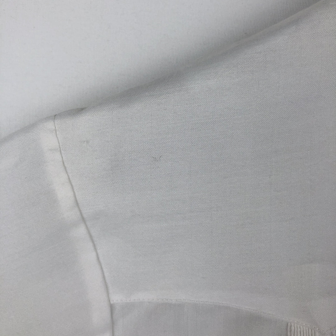 Yucateca Short-Sleeve Open-Collar Mexican Shirt, Cuban Shirt, Boxy Shirt, Men's Size M (Equivalent), Vintage polyester white type Vintage Second Hand