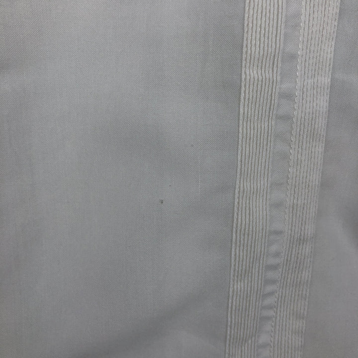 Yucateca Short-Sleeve Open-Collar Mexican Shirt, Cuban Shirt, Boxy Shirt, Men's Size M (Equivalent), Vintage polyester white type Vintage Second Hand