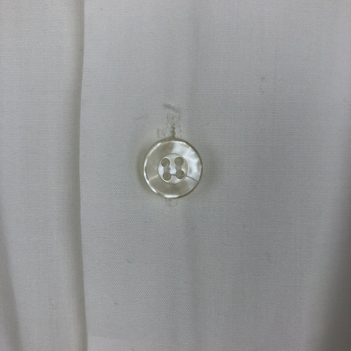 YUCATECA Short-Sleeve Open-Collar Mexican Shirt, Cuban Shirt, Boxy Shirt, Men's Size L (Equivalent), Vintage unclear white type Vintage Second Hand