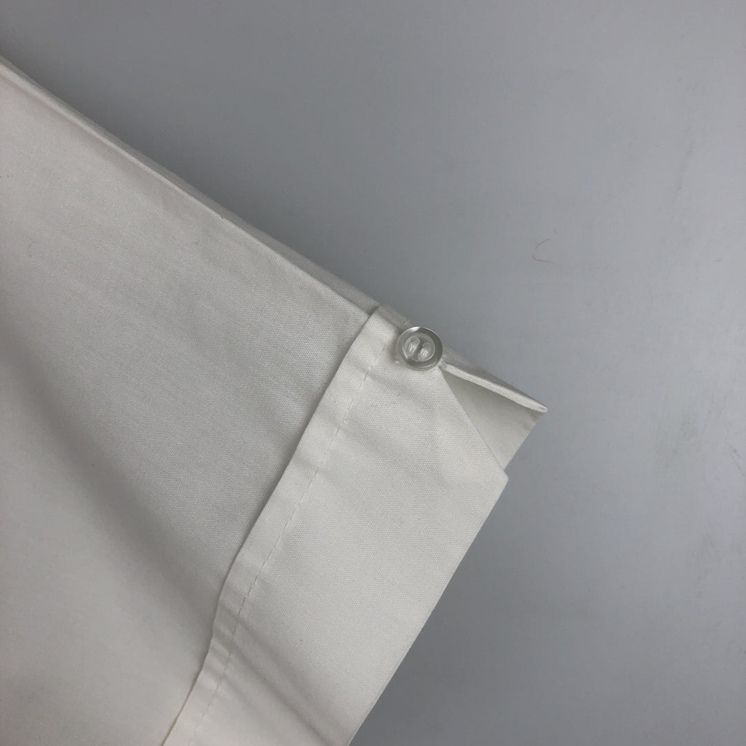 YUCATECA Short-Sleeve Open-Collar Mexican Shirt, Cuban Shirt, Boxy Shirt, Men's Size L (Equivalent), Vintage unclear white type Vintage Second Hand