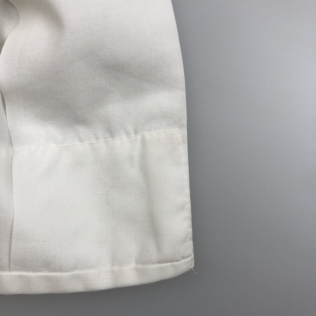 YUCATECA Short-Sleeve Open-Collar Mexican Shirt, Cuban Shirt, Boxy Shirt, Men's Size L (Equivalent), Vintage unclear white type Vintage Second Hand