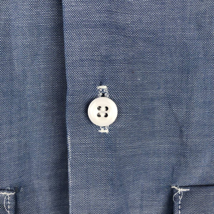 Dickies short-sleeved chambray shirt, made in USA, men's size L (equivalent). polyester blue type Vintage Second Hand