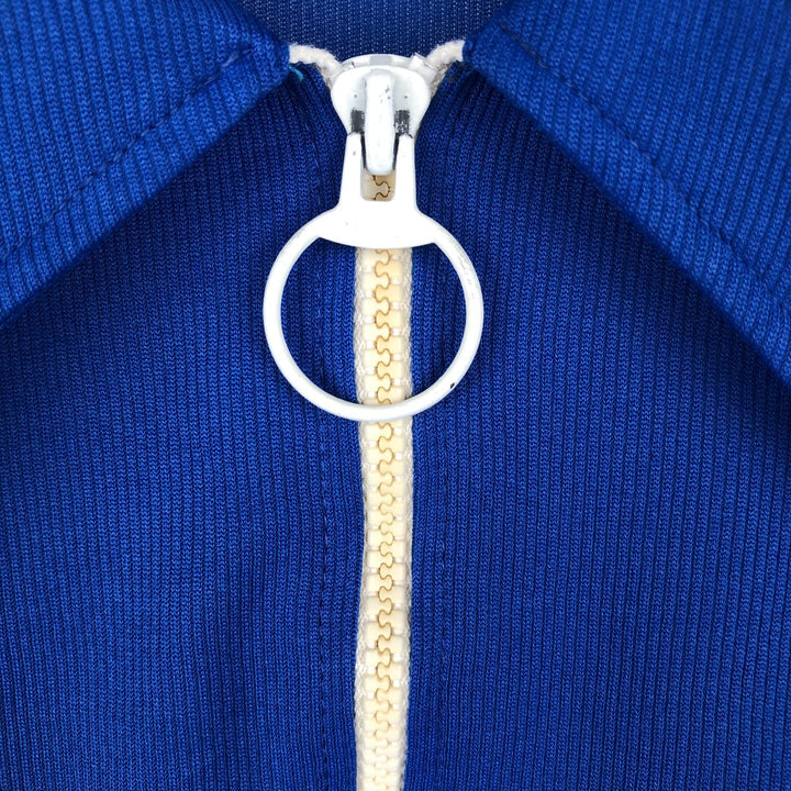 70s-80'S Hilton Half-Zip Bowling Shirt, Boxy Shirt, Made in USA, Men's Size M (Equivalent), Vintage polyester blue type Vintage Second Hand