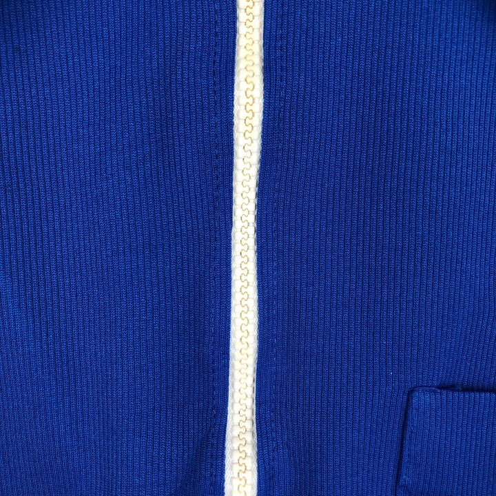 70s-80'S Hilton Half-Zip Bowling Shirt, Boxy Shirt, Made in USA, Men's Size M (Equivalent), Vintage polyester blue type Vintage Second Hand