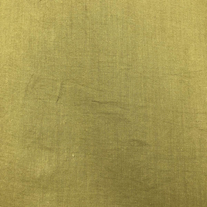 2000'S Columbia Short-Sleeve Ramie x Cotton Shirt, Men's Size L (approx.) Lamy Khaki type Vintage Second Hand