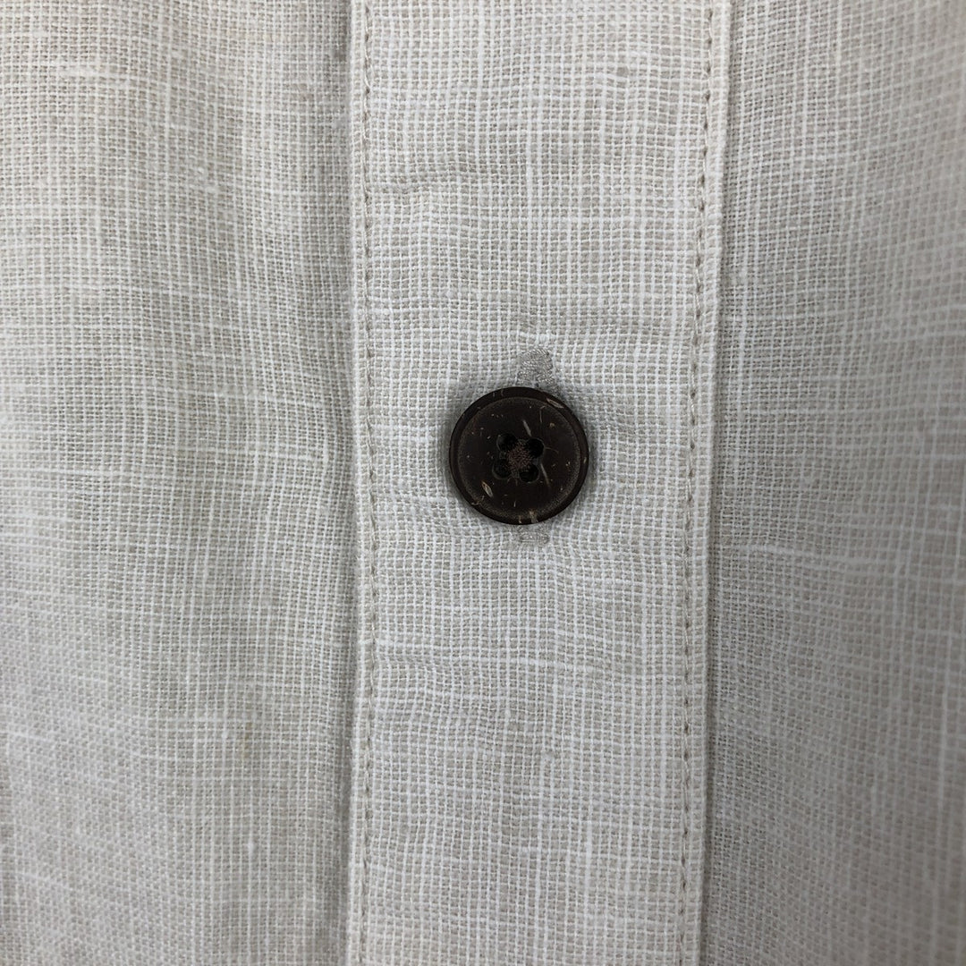 Patagonia Migration Hemp Shirt 53138SP12 Short Sleeve Cotton x Hemp Shirt Box Shirt Men's Size L (approx.) Hemp Beige type Vintage Second Hand