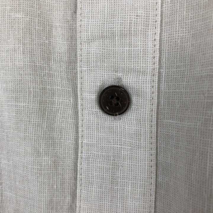 Patagonia Migration Hemp Shirt 53138SP12 Short Sleeve Cotton x Hemp Shirt Box Shirt Men's Size L (approx.) Hemp Beige type Vintage Second Hand