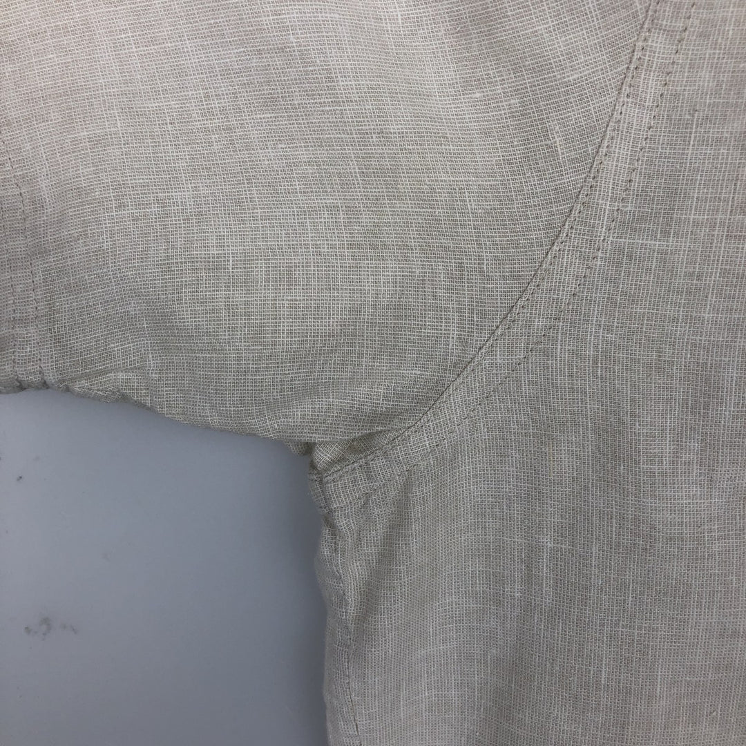 Patagonia Migration Hemp Shirt 53138SP12 Short Sleeve Cotton x Hemp Shirt Box Shirt Men's Size L (approx.) Hemp Beige type Vintage Second Hand