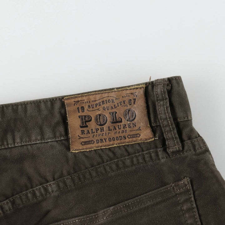 Ralph Lauren POLO RALPH LAUREN Men's Cotton Pants, Size W34 cotton Khaki type brown Vintage Second Hand