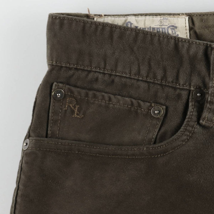 Ralph Lauren POLO RALPH LAUREN Men's Cotton Pants, Size W34 cotton Khaki type brown Vintage Second Hand