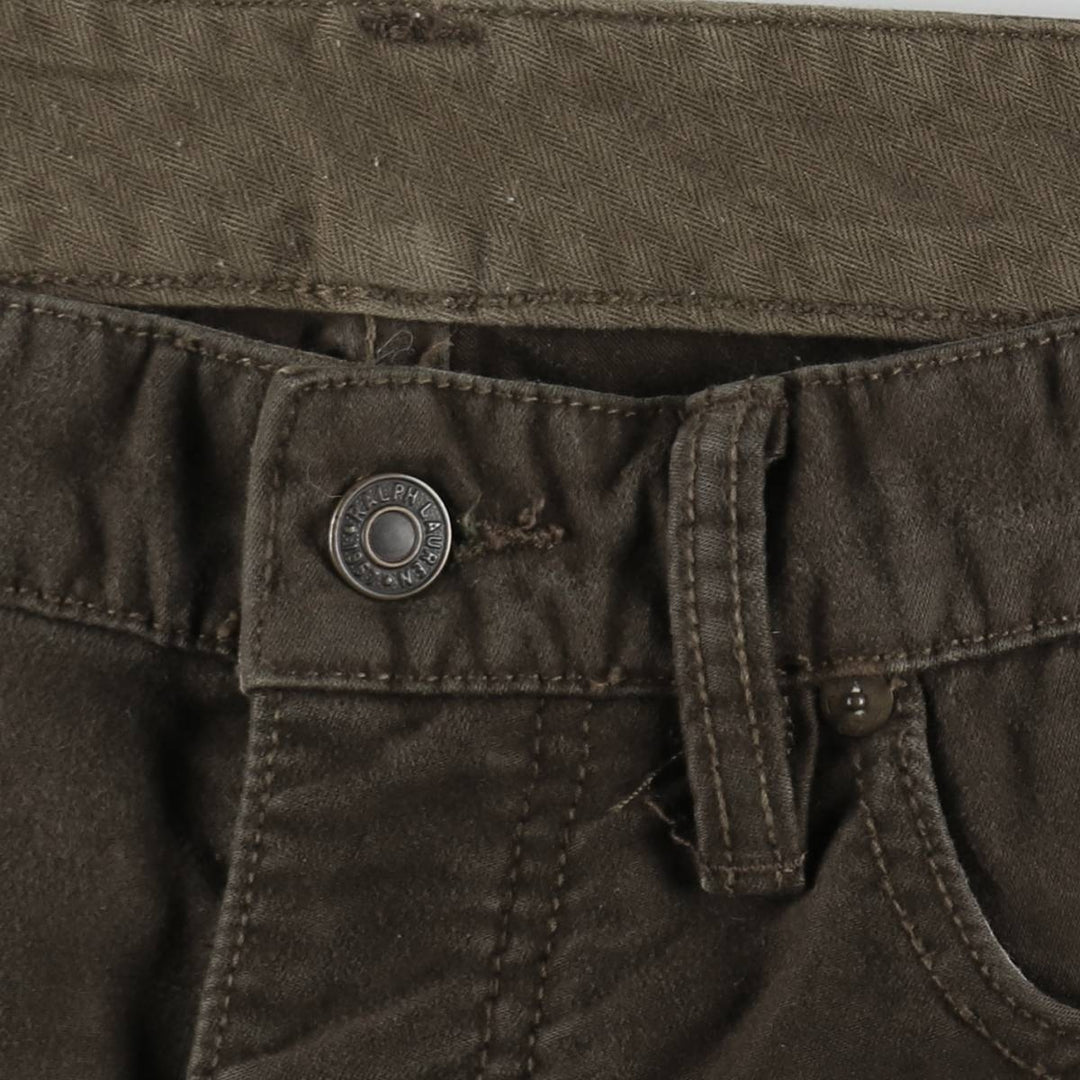 Ralph Lauren POLO RALPH LAUREN Men's Cotton Pants, Size W34 cotton Khaki type brown Vintage Second Hand