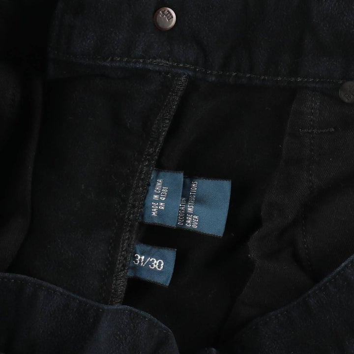 Ralph Lauren Polo Ralph Lauren Cotton Pants, Men's Size W31 (approx.) cotton black type Vintage Second Hand