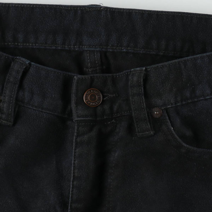 Ralph Lauren Polo Ralph Lauren Cotton Pants, Men's Size W31 (approx.) cotton black type Vintage Second Hand