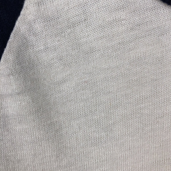 80s-90'S Rawlings 3/4 Sleeve Raglan T-Shirt, Made in USA, Men's Size L (Equivalent), Vintage unclear pale white type Vintage Second Hand