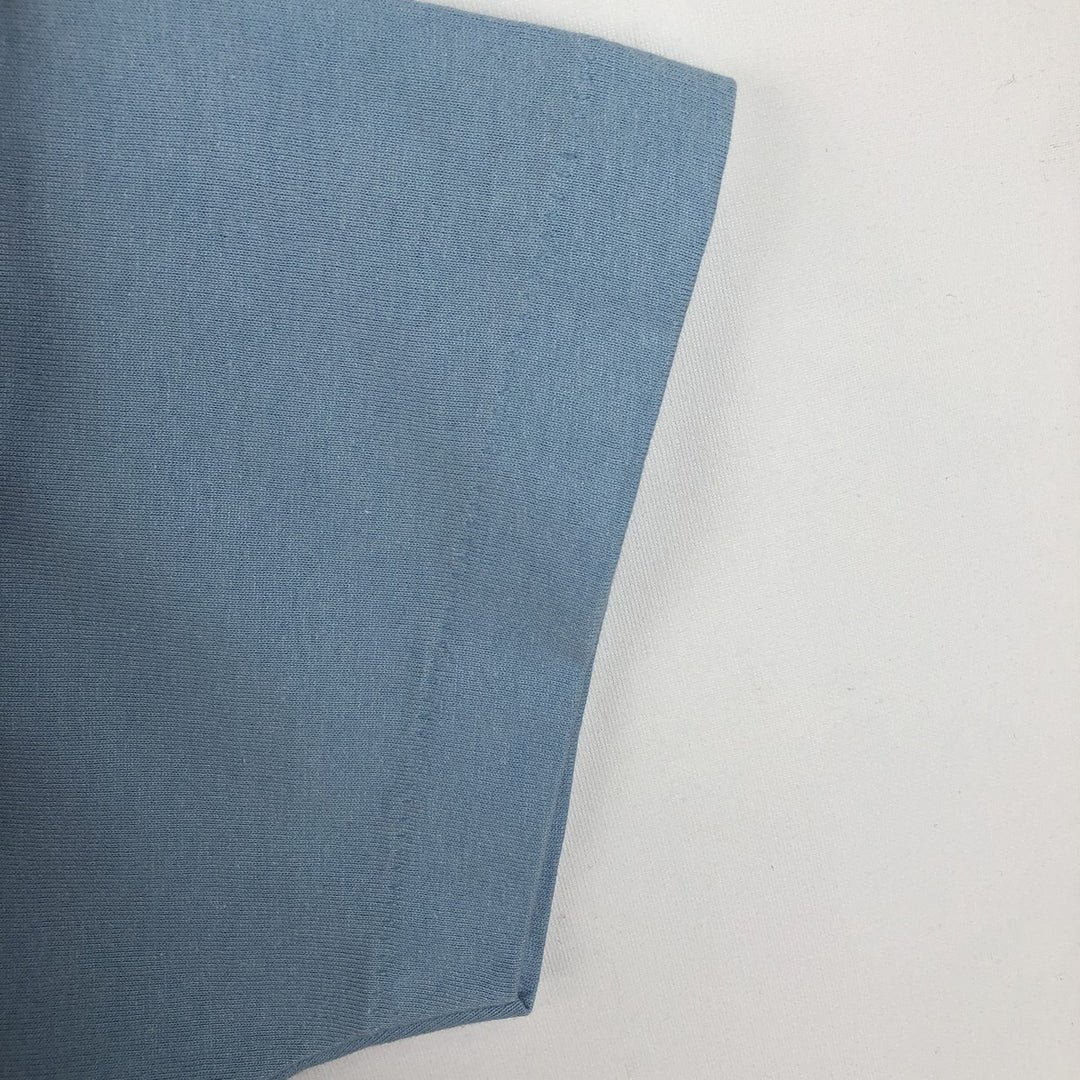 90'S Screen Stars Best Plain T-Shirt Made in USA Men's XL Vintage cotton Blue type light blue Vintage Second Hand