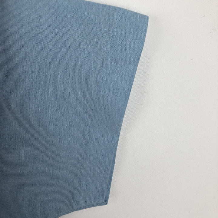 90'S Screen Stars Best Plain T-Shirt Made in USA Men's XL Vintage cotton Blue type light blue Vintage Second Hand