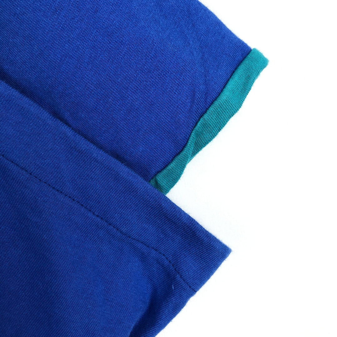90'S Fruit of the Loom plain T-shirt, made in the USA, men's XL size, vintage cotton blue type Vintage Second Hand