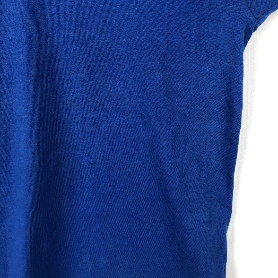 90'S Fruit of the Loom plain T-shirt, made in the USA, men's XL size, vintage cotton blue type Vintage Second Hand