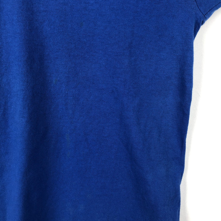 90'S Fruit of the Loom plain T-shirt, made in the USA, men's XL size, vintage cotton blue type Vintage Second Hand