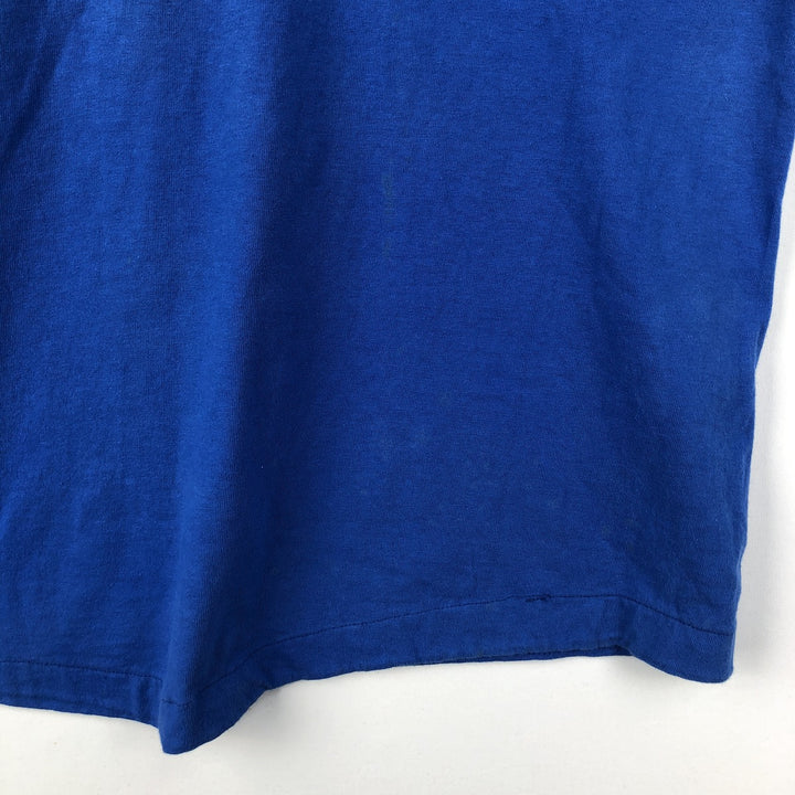 90'S Fruit of the Loom plain T-shirt, made in the USA, men's XL size, vintage cotton blue type Vintage Second Hand