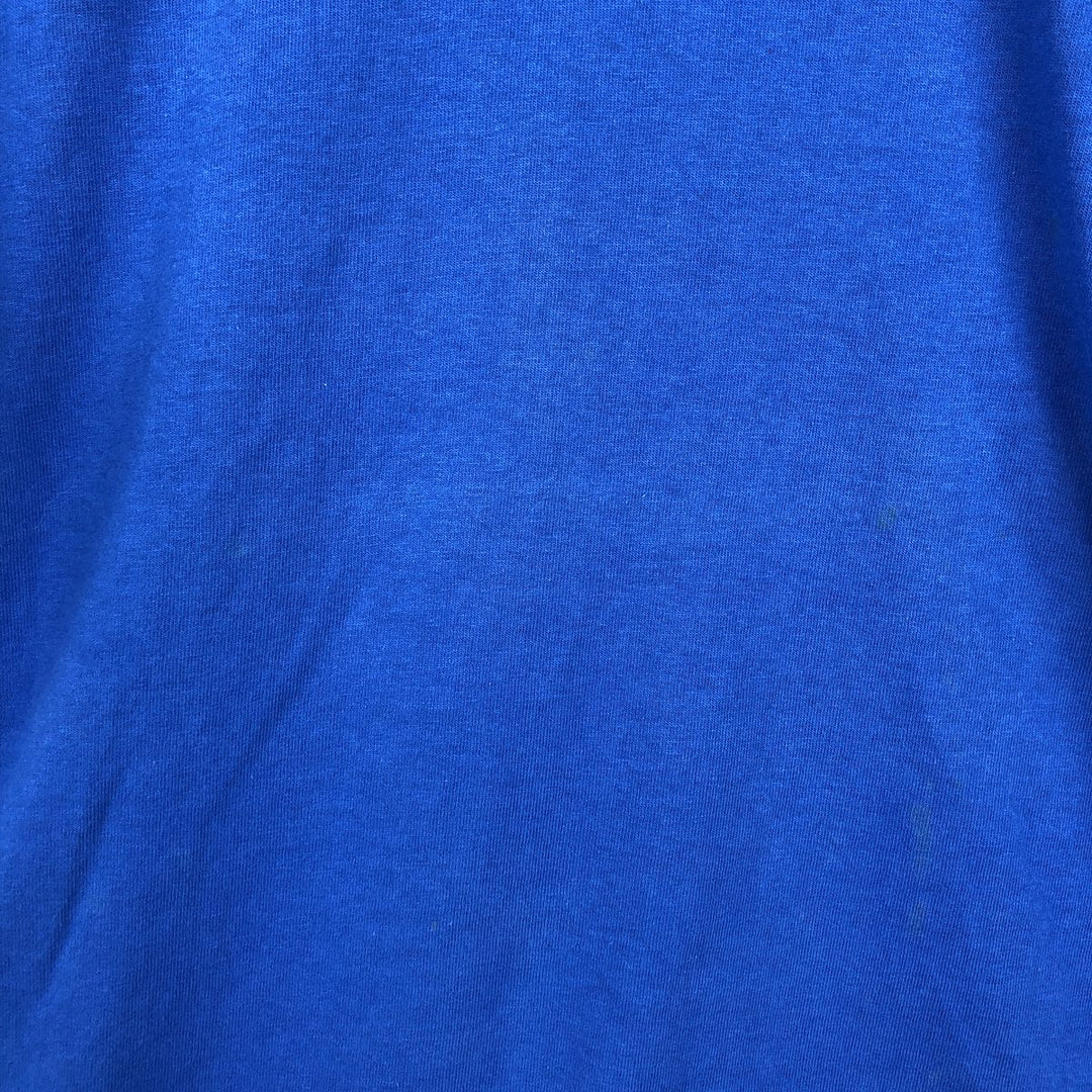 90'S Fruit of the Loom plain T-shirt, made in the USA, men's XL size, vintage cotton blue type Vintage Second Hand
