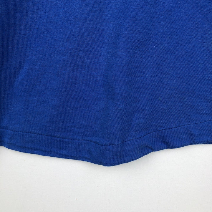 90'S Fruit of the Loom plain T-shirt, made in the USA, men's XL size, vintage cotton blue type Vintage Second Hand