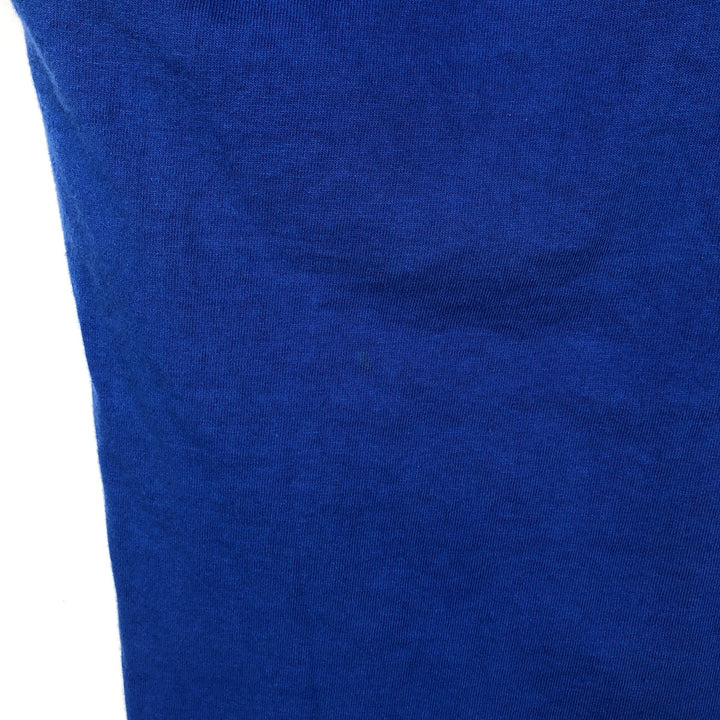90'S Fruit of the Loom plain T-shirt, made in the USA, men's XL size, vintage cotton blue type Vintage Second Hand
