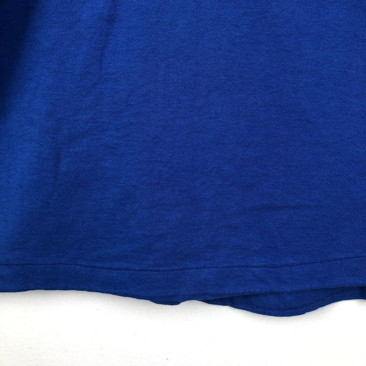 90'S Fruit of the Loom plain T-shirt, made in the USA, men's XL size, vintage cotton blue type Vintage Second Hand