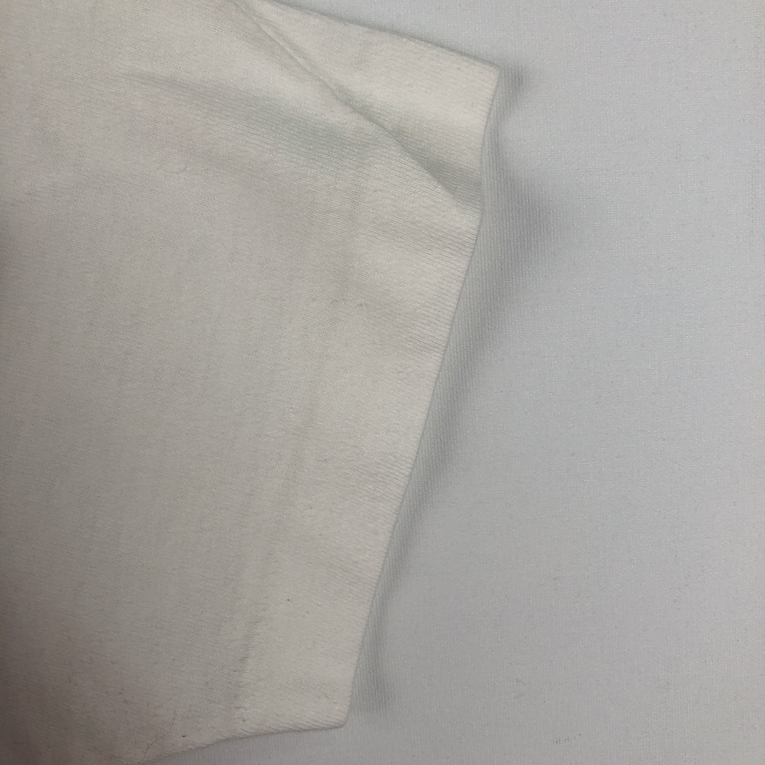 70s-80'S JCPenney Plain T-Shirt, XL (Size 46-48, equivalent to men's XL), Vintage cotton white type Vintage Second Hand