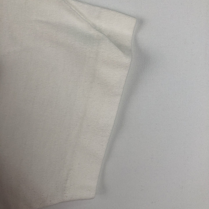 70s-80'S JCPenney Plain T-Shirt, XL (Size 46-48, equivalent to men's XL), Vintage cotton white type Vintage Second Hand