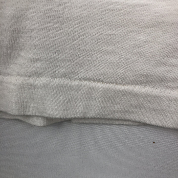 70s-80'S JCPenney Plain T-Shirt, XL (Size 46-48, equivalent to men's XL), Vintage cotton white type Vintage Second Hand