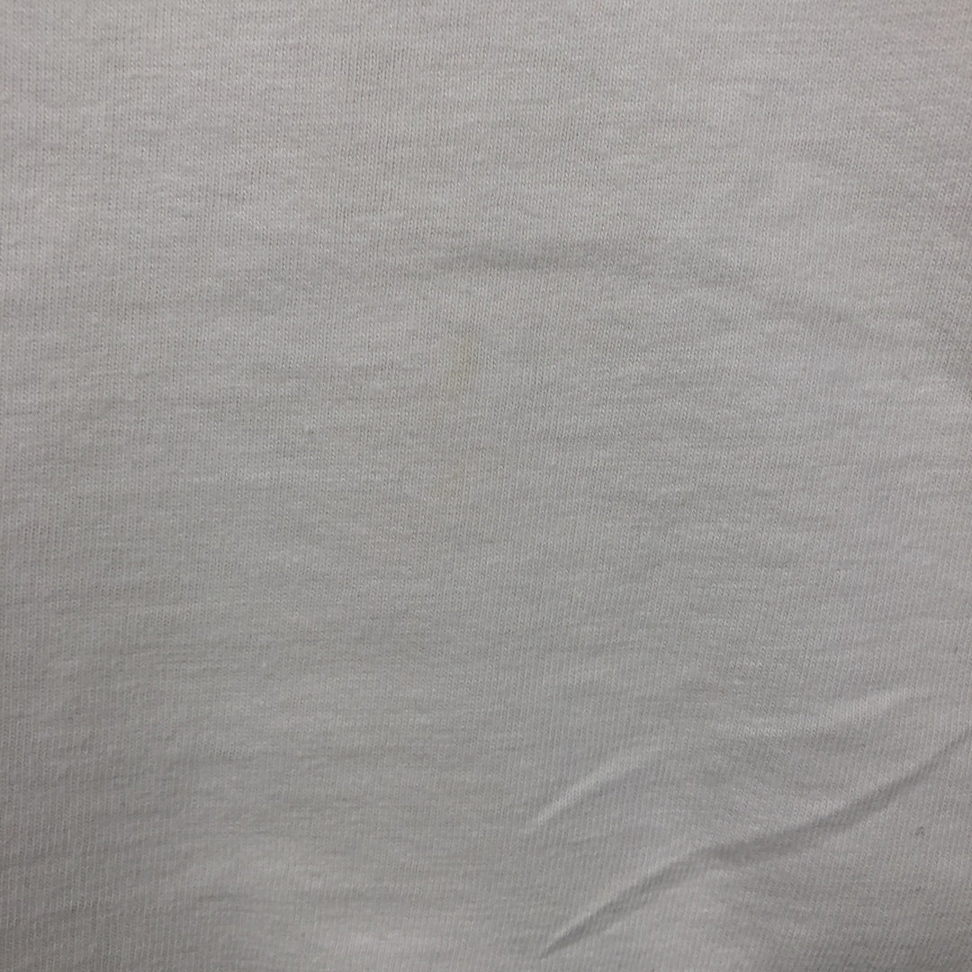 70s-80'S JCPenney Plain T-Shirt, XL (Size 46-48, equivalent to men's XL), Vintage cotton white type Vintage Second Hand