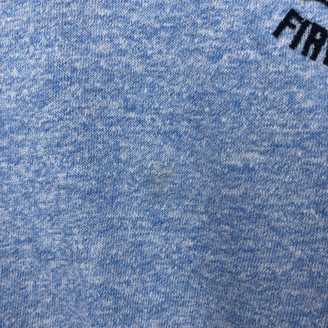 90'S Russell Ringer T-Shirt, Made in USA, Men's Size M (Equivalent), Vintage polyester Blue type light blue Vintage Second Hand