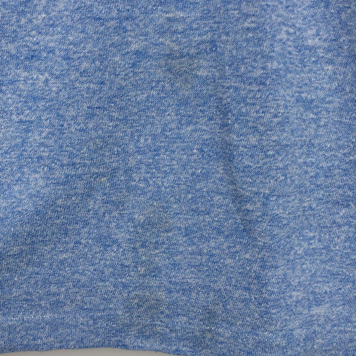 90'S Russell Ringer T-Shirt, Made in USA, Men's Size M (Equivalent), Vintage polyester Blue type light blue Vintage Second Hand
