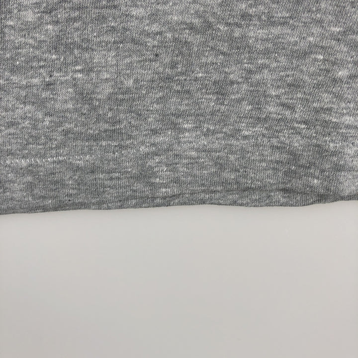 80s-90'S Hanes Poly-Cotton Ringer T-Shirt, Made in USA, Men's Size L (Equivalent), Vintage cotton gray type Vintage Second Hand
