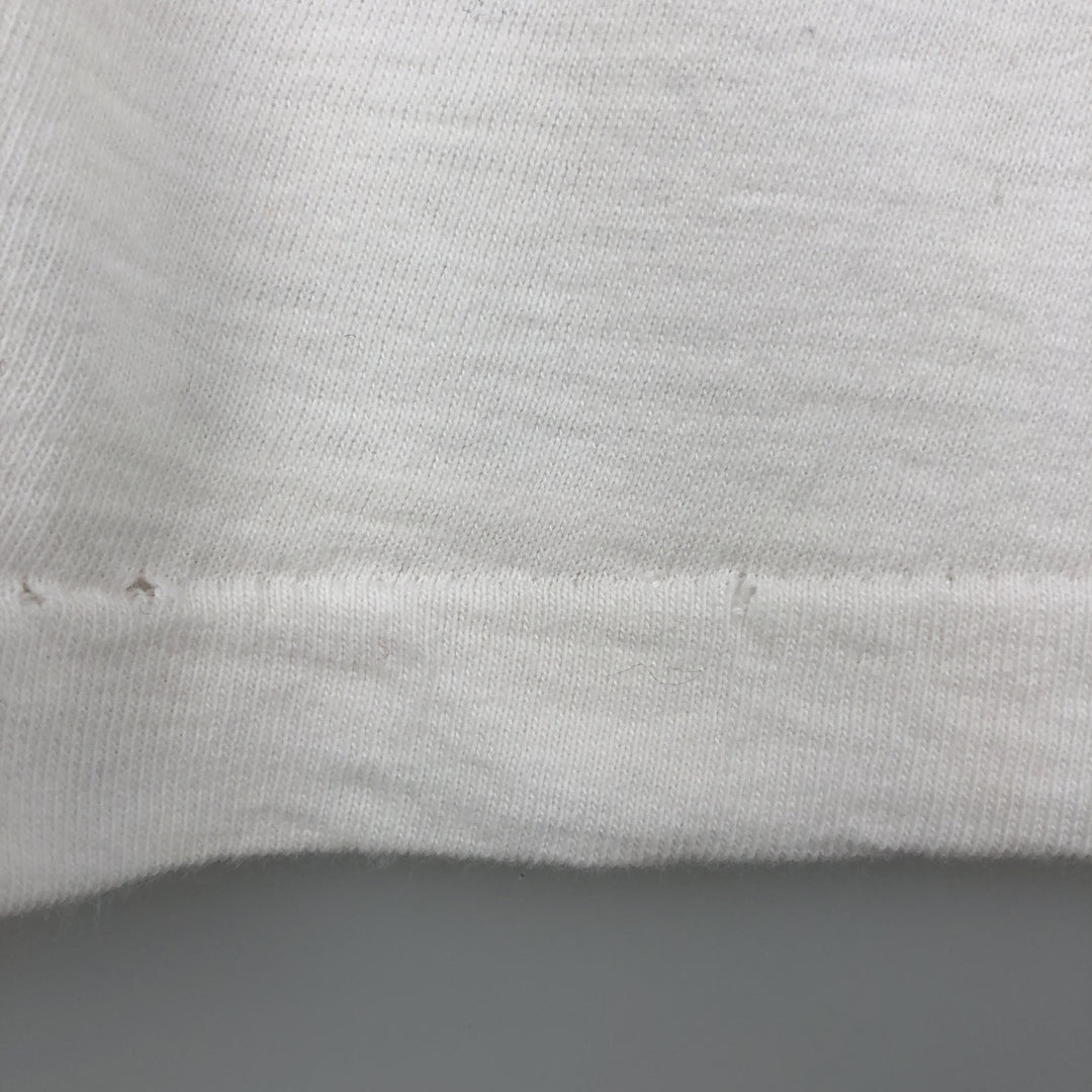 90'S TIGER BRAND Ringer Trompe-l'oeil T-shirt, Made in Canada, Men's Size L (approx.) cotton white type Vintage Second Hand