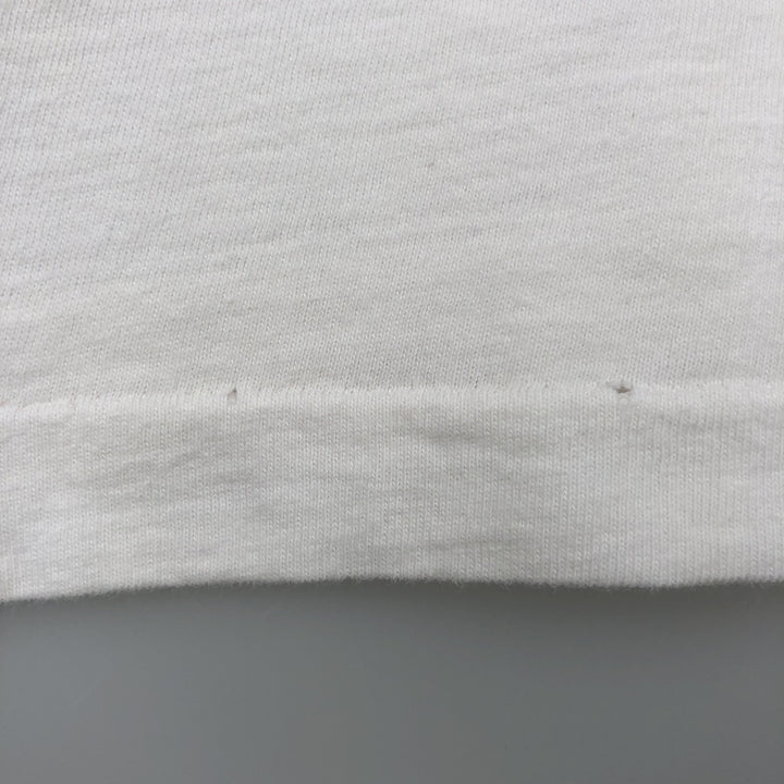 90'S TIGER BRAND Ringer Trompe-l'oeil T-shirt, Made in Canada, Men's Size L (approx.) cotton white type Vintage Second Hand