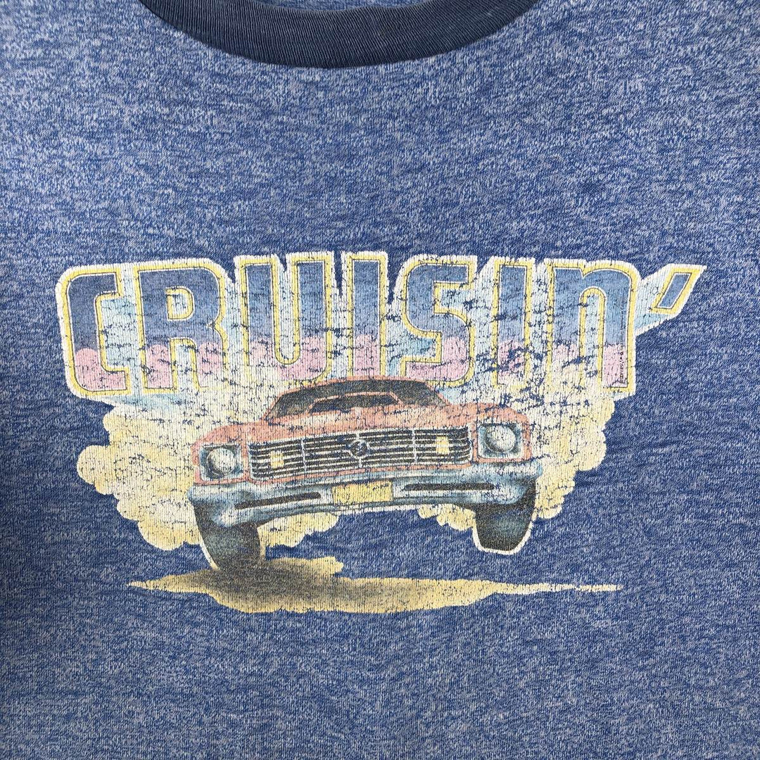 ~90'S Ringer T-shirt, Men's Size S (approx.), Vintage unclear blue type Vintage Second Hand