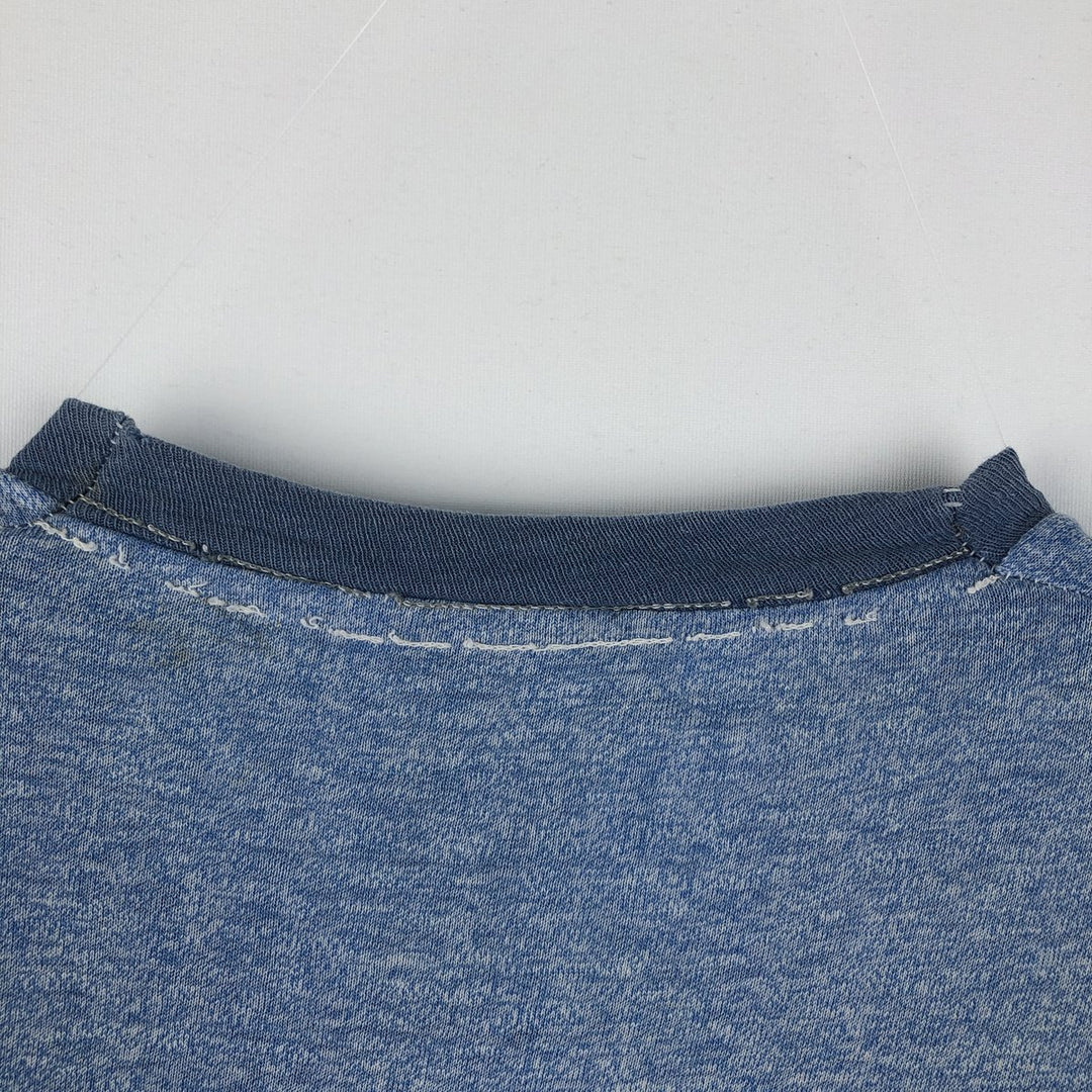 ~90'S Ringer T-shirt, Men's Size S (approx.), Vintage unclear blue type Vintage Second Hand