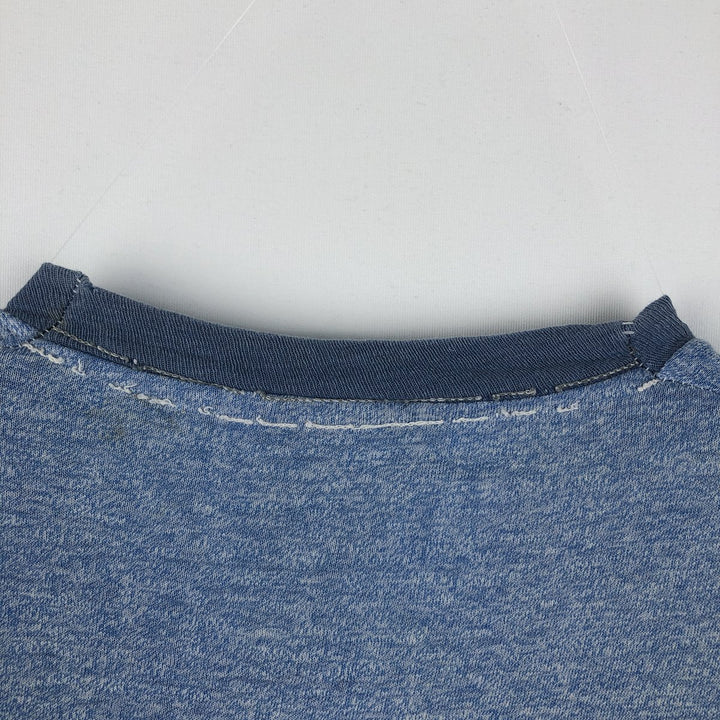 ~90'S Ringer T-shirt, Men's Size S (approx.), Vintage unclear blue type Vintage Second Hand