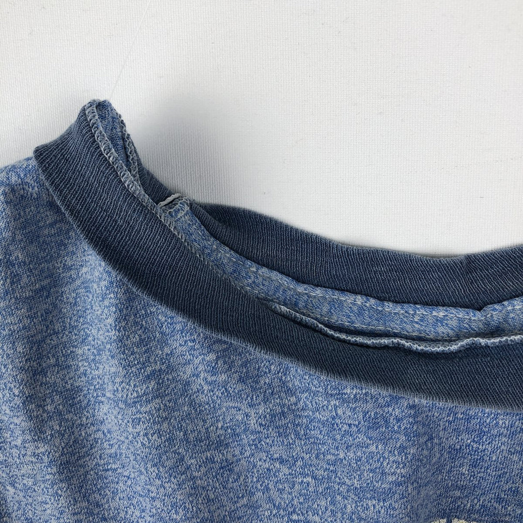 ~90'S Ringer T-shirt, Men's Size S (approx.), Vintage unclear blue type Vintage Second Hand
