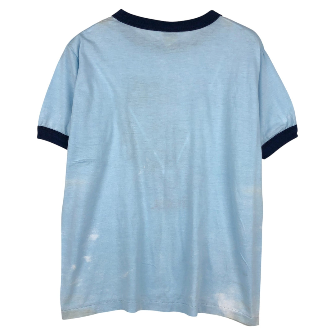 ~90'S The Old Country Busch Gardens Williamsburg Ringer T-shirt, Men's Size L polyester Blue type light blue Vintage Second Hand